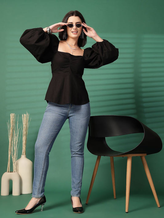 Square Neck Cotton Top