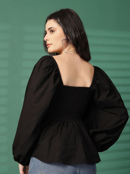 Square Neck Cotton Top