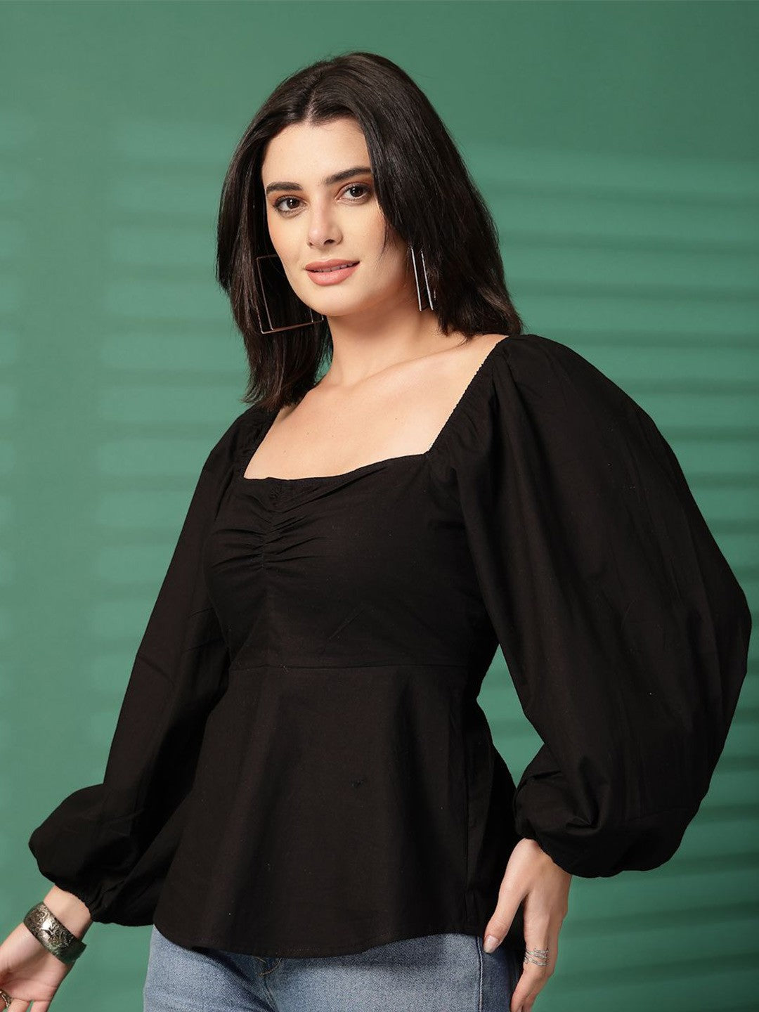 Square Neck Cotton Top