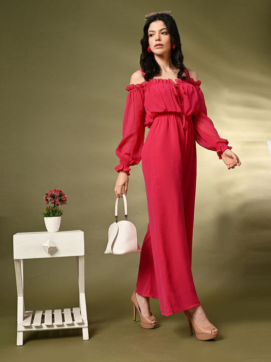Women Off-Shoulder Basic Jumpsuit