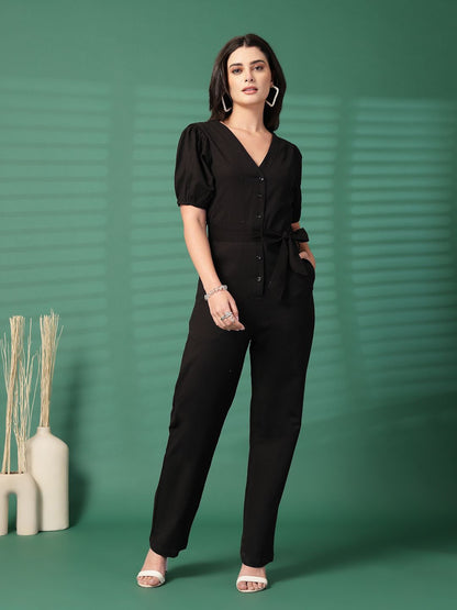 Fuchsia Basic Jumpsuit