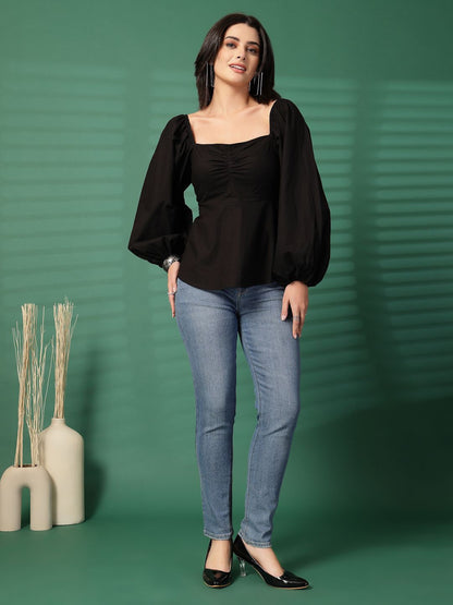 Square Neck Cotton Top