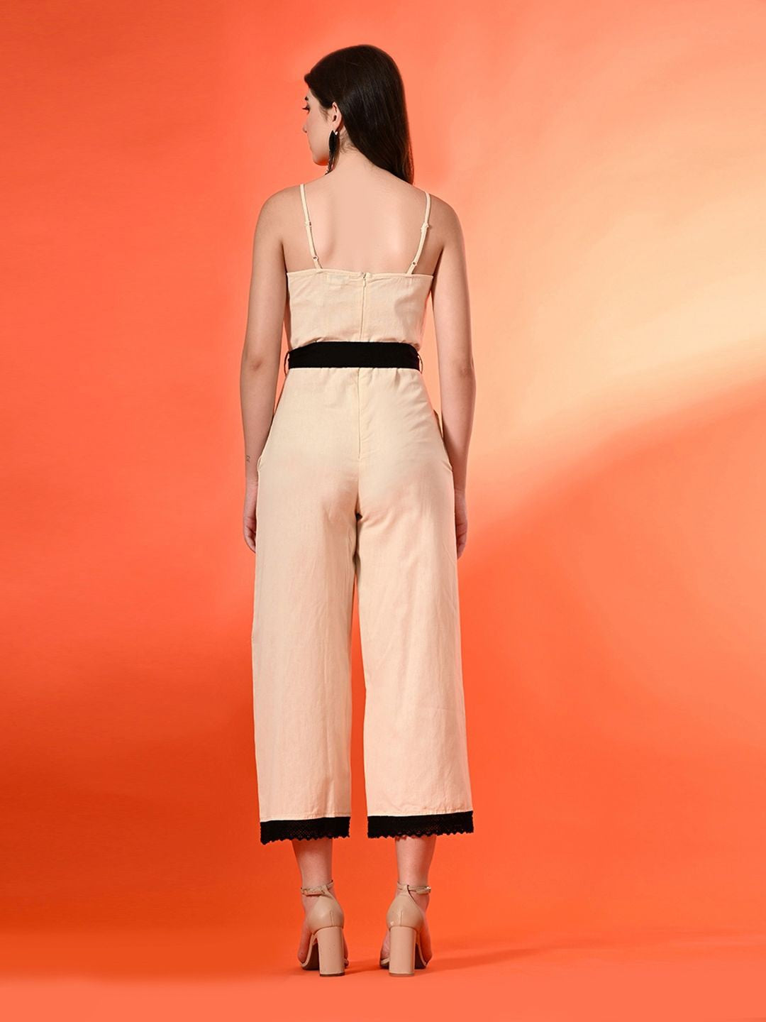 Women Shoulder Straps Basic Jumpsuit