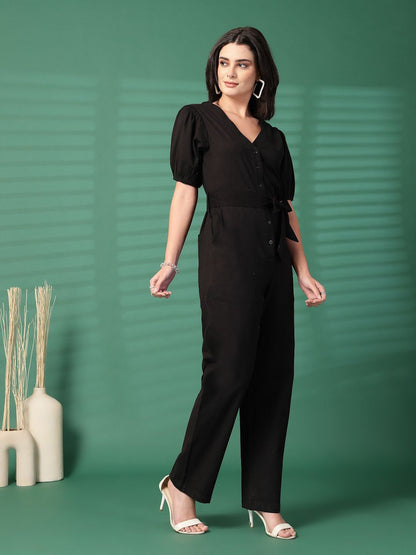 Fuchsia Basic Jumpsuit