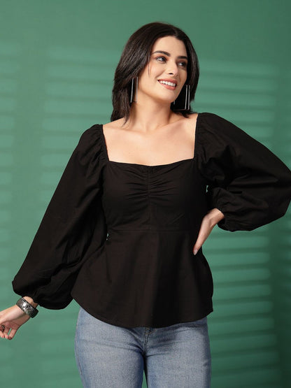 Square Neck Cotton Top