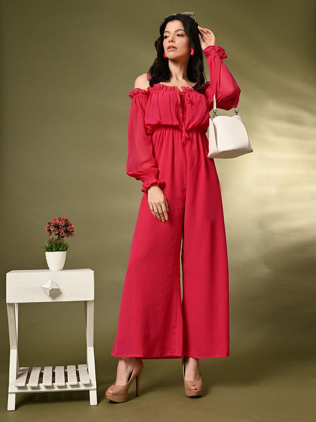Women Off-Shoulder Basic Jumpsuit