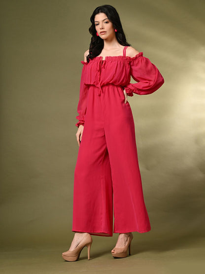 Women Off-Shoulder Basic Jumpsuit